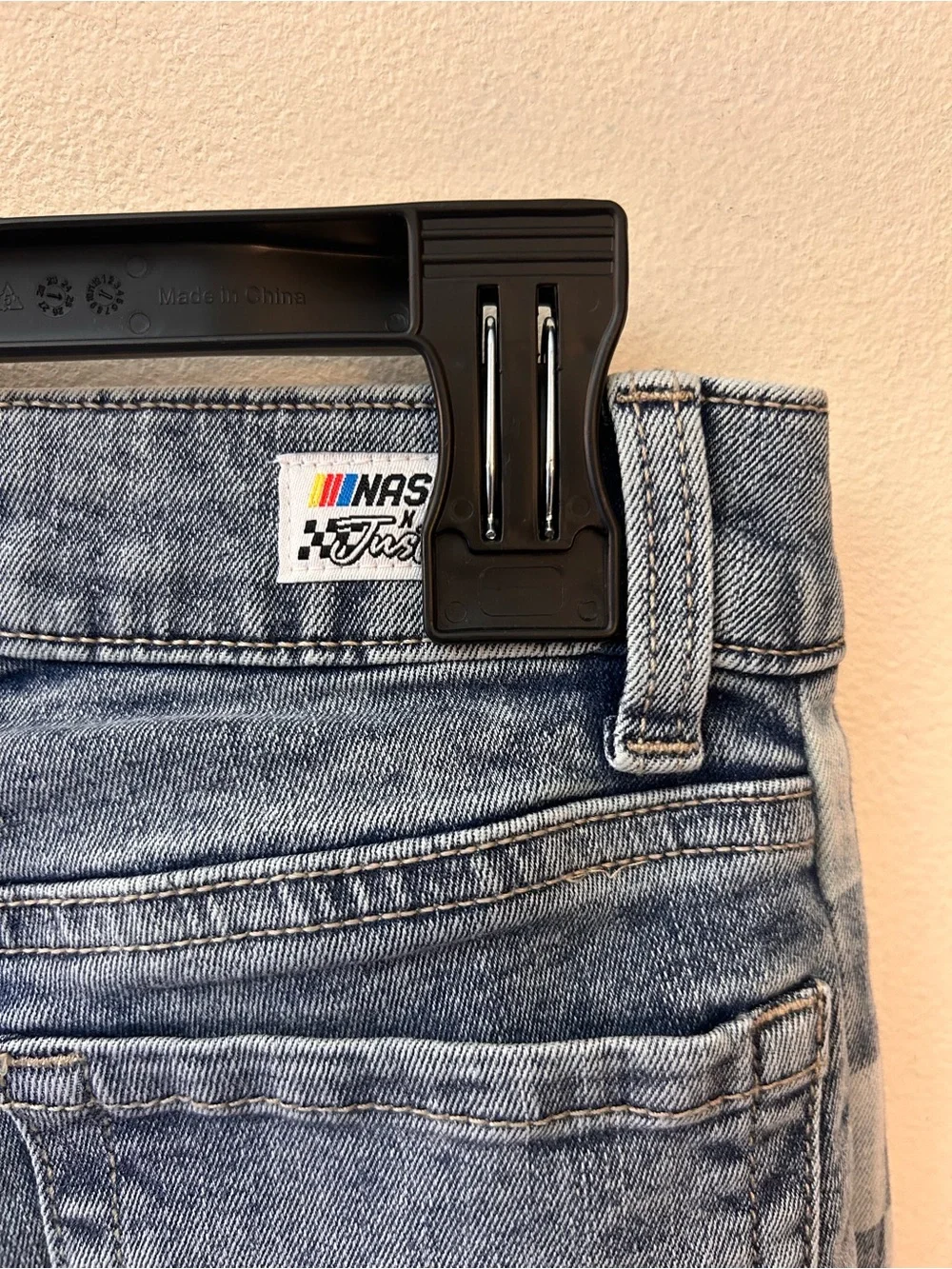 Justice x NASCAR girls flare leg jeans size 8